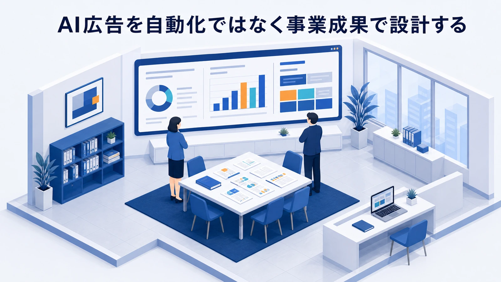 AI広告を自動化ではなく事業成果で設計するを示すWeb広告運用