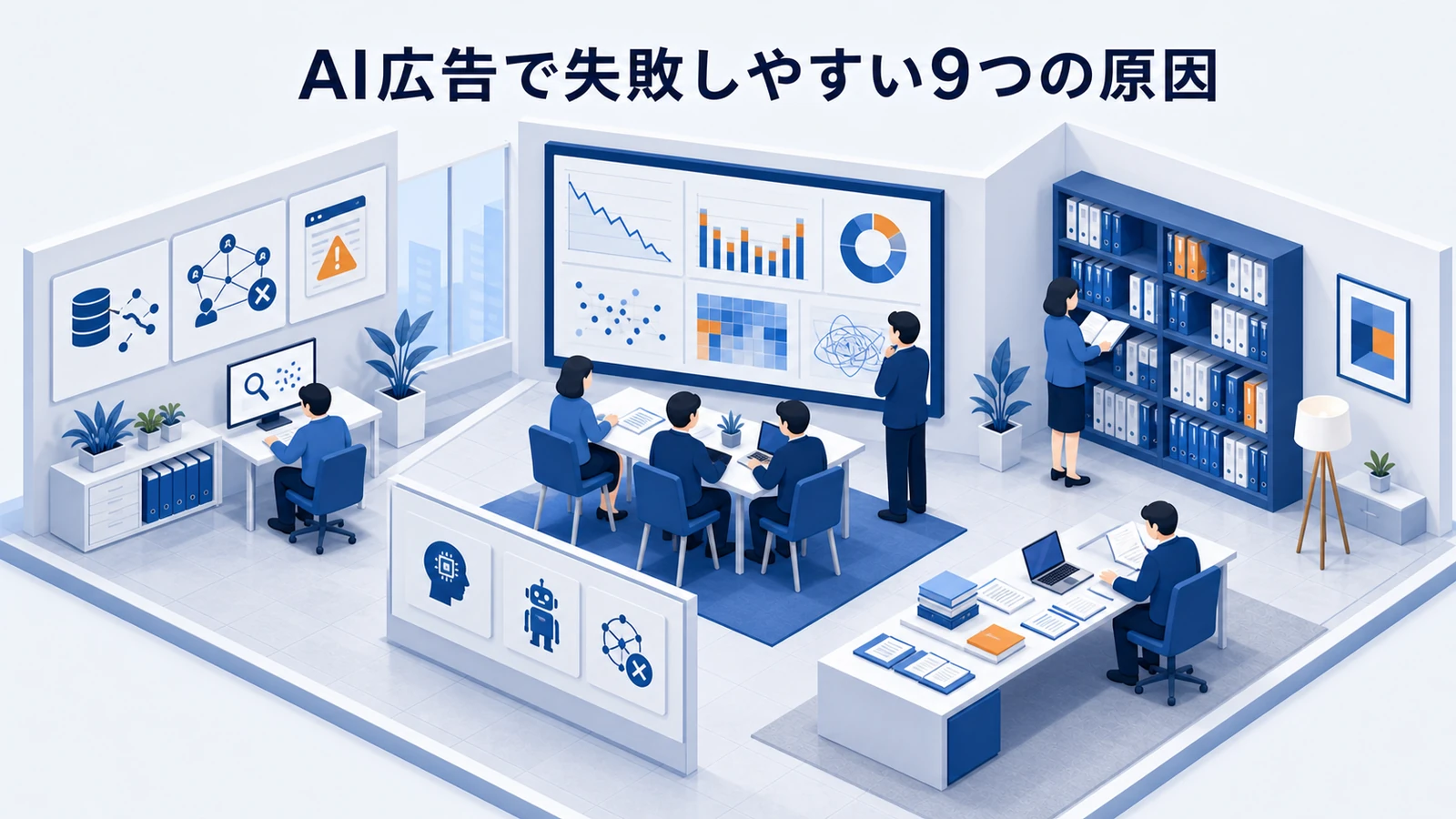 AI広告で失敗しやすい9つの原因を示すWeb広告運用