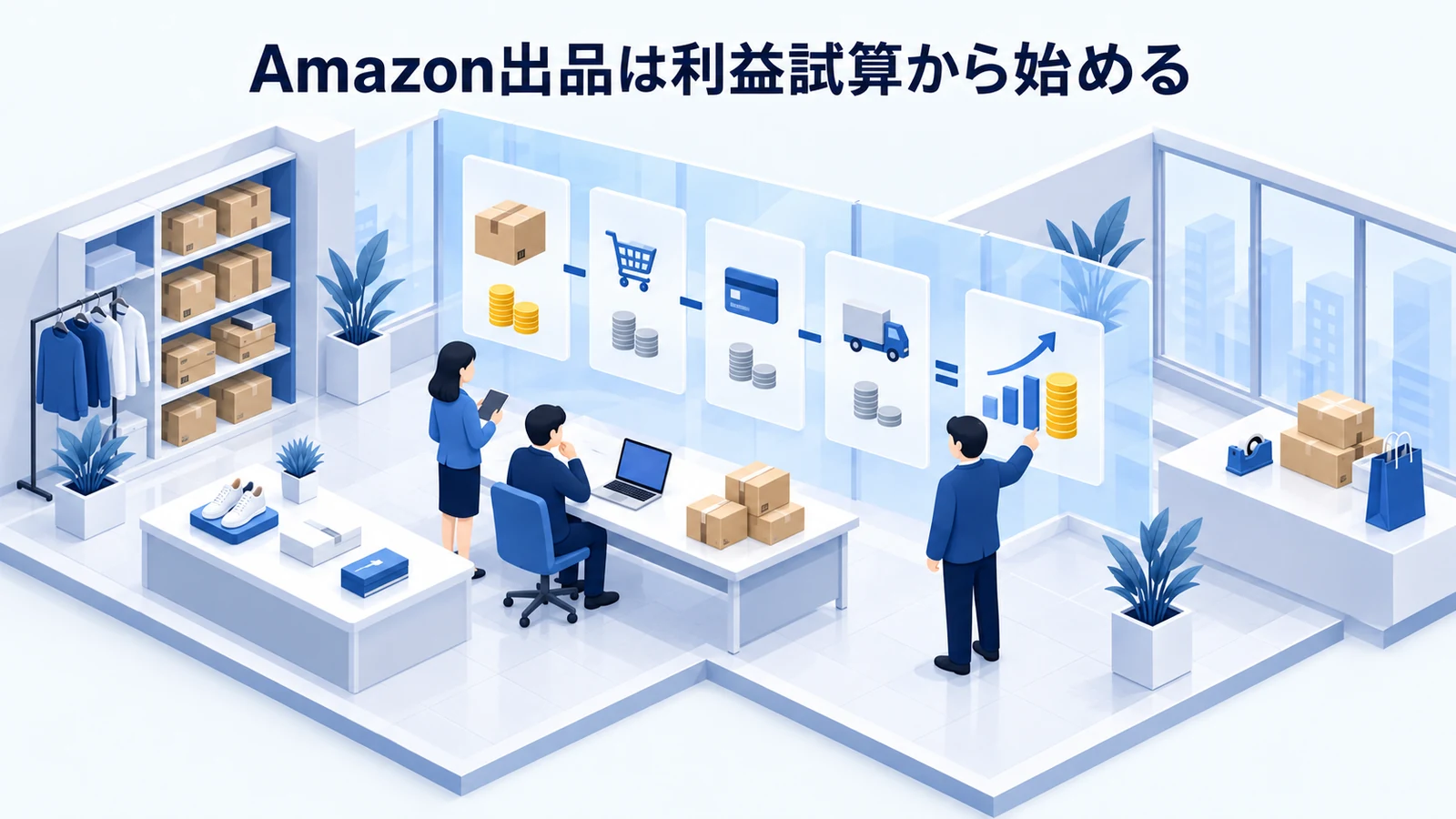 「Amazon出品は利益試算から始める」の要点を整理したImage 2.0図解