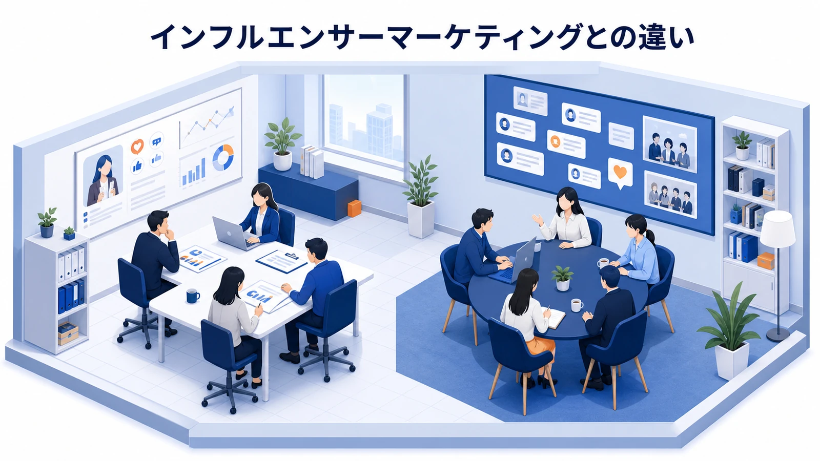 インフルエンサーマーケティングとの違いを示すアンバサダーマーケティング設計