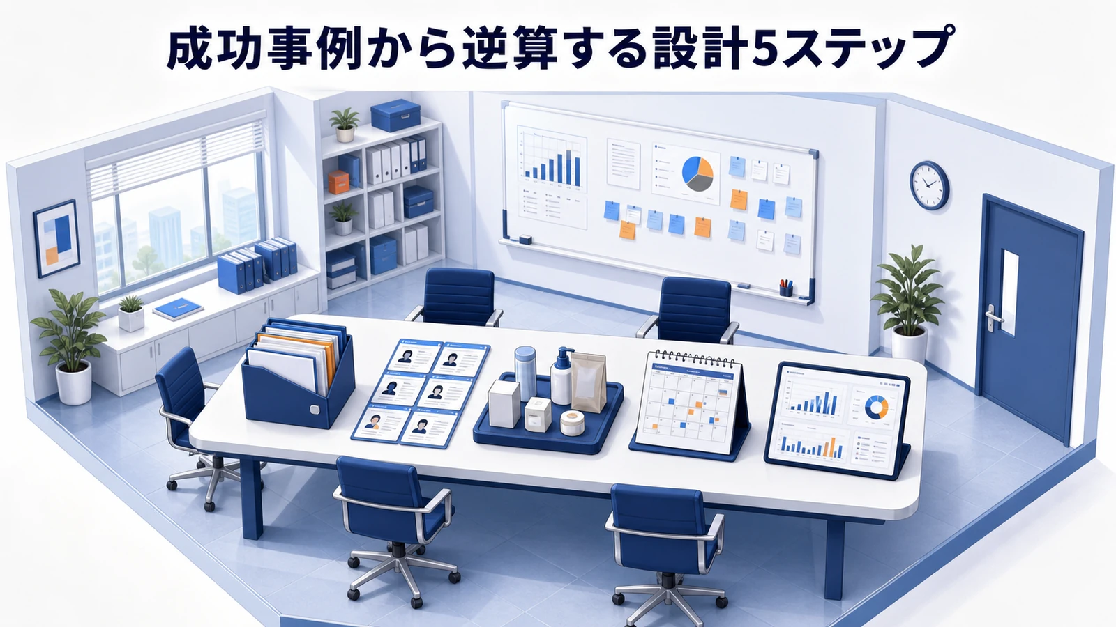 成功事例から逆算する設計5ステップを示すアンバサダーマーケティング設計