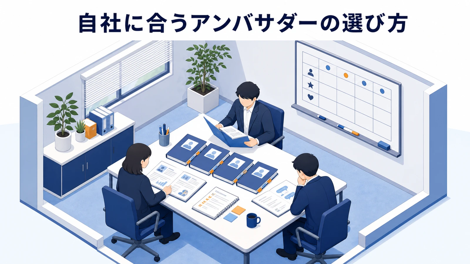 自社に合うアンバサダーの選び方を示すアンバサダーマーケティング設計