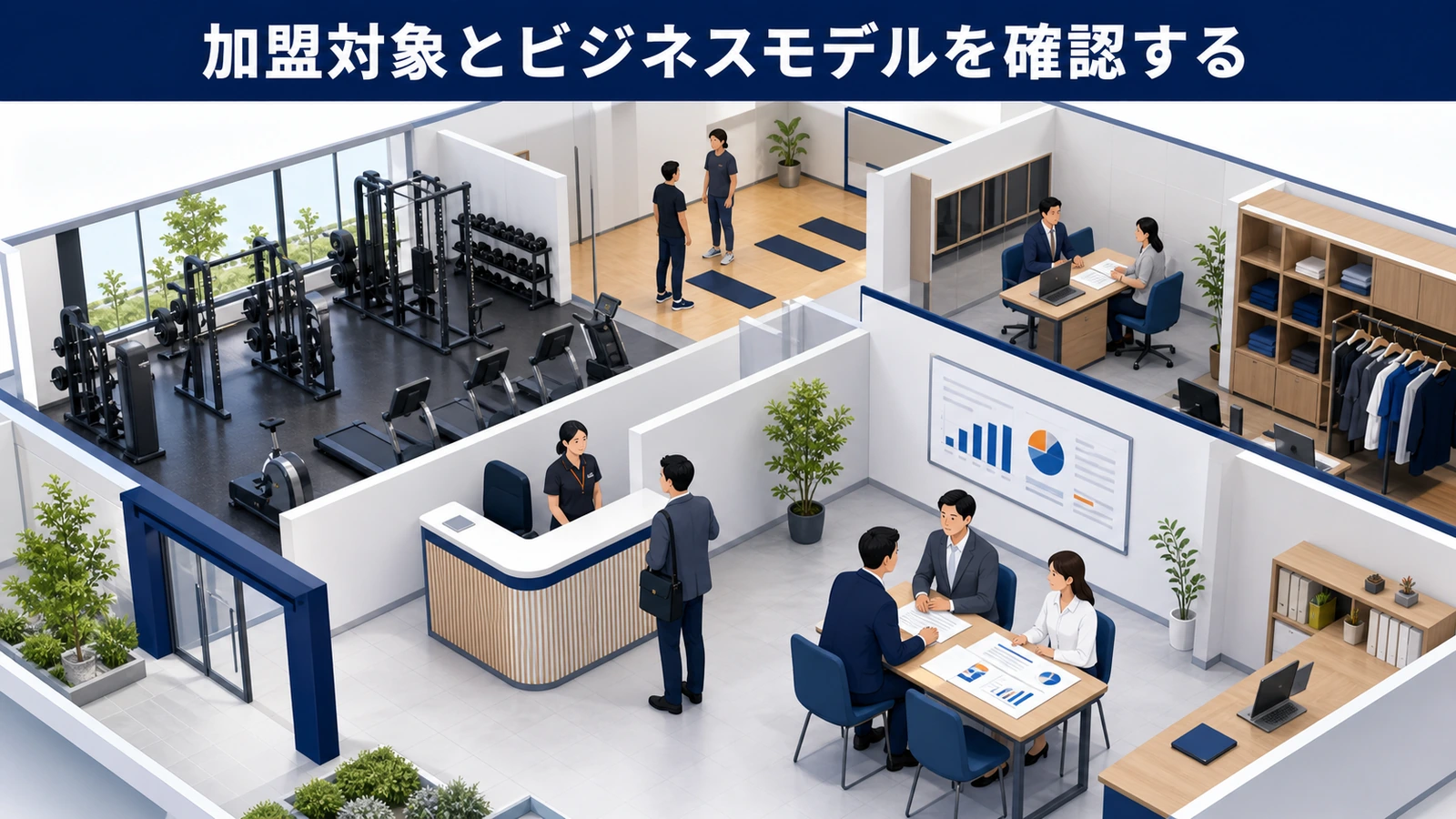 加盟対象とビジネスモデルを確認する