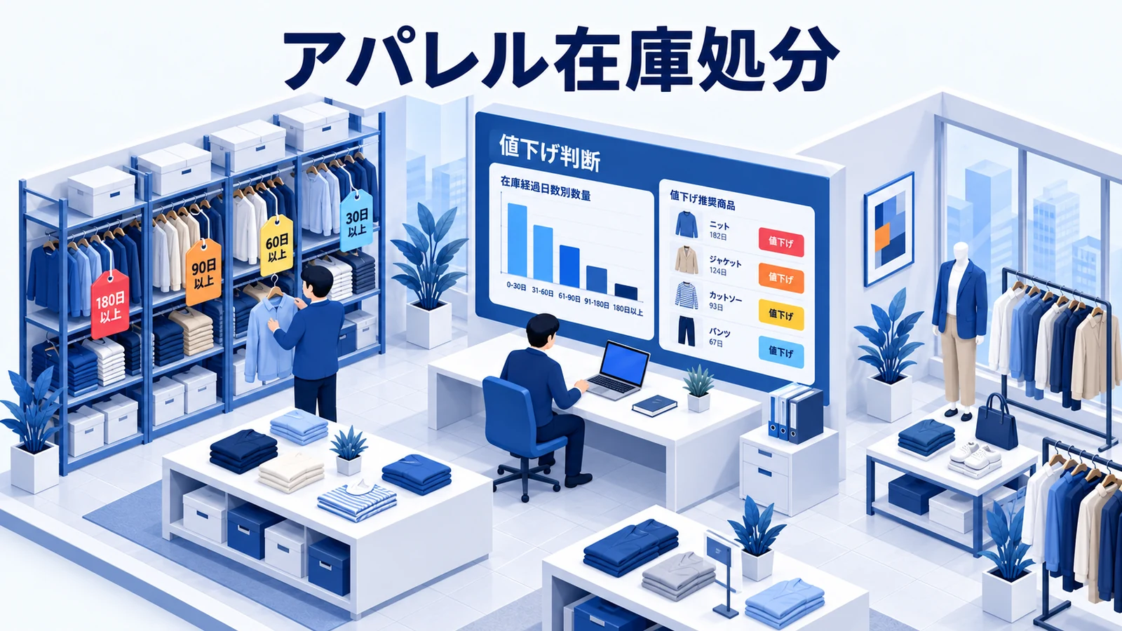 アパレル在庫処分を整理するImage 2.0図解