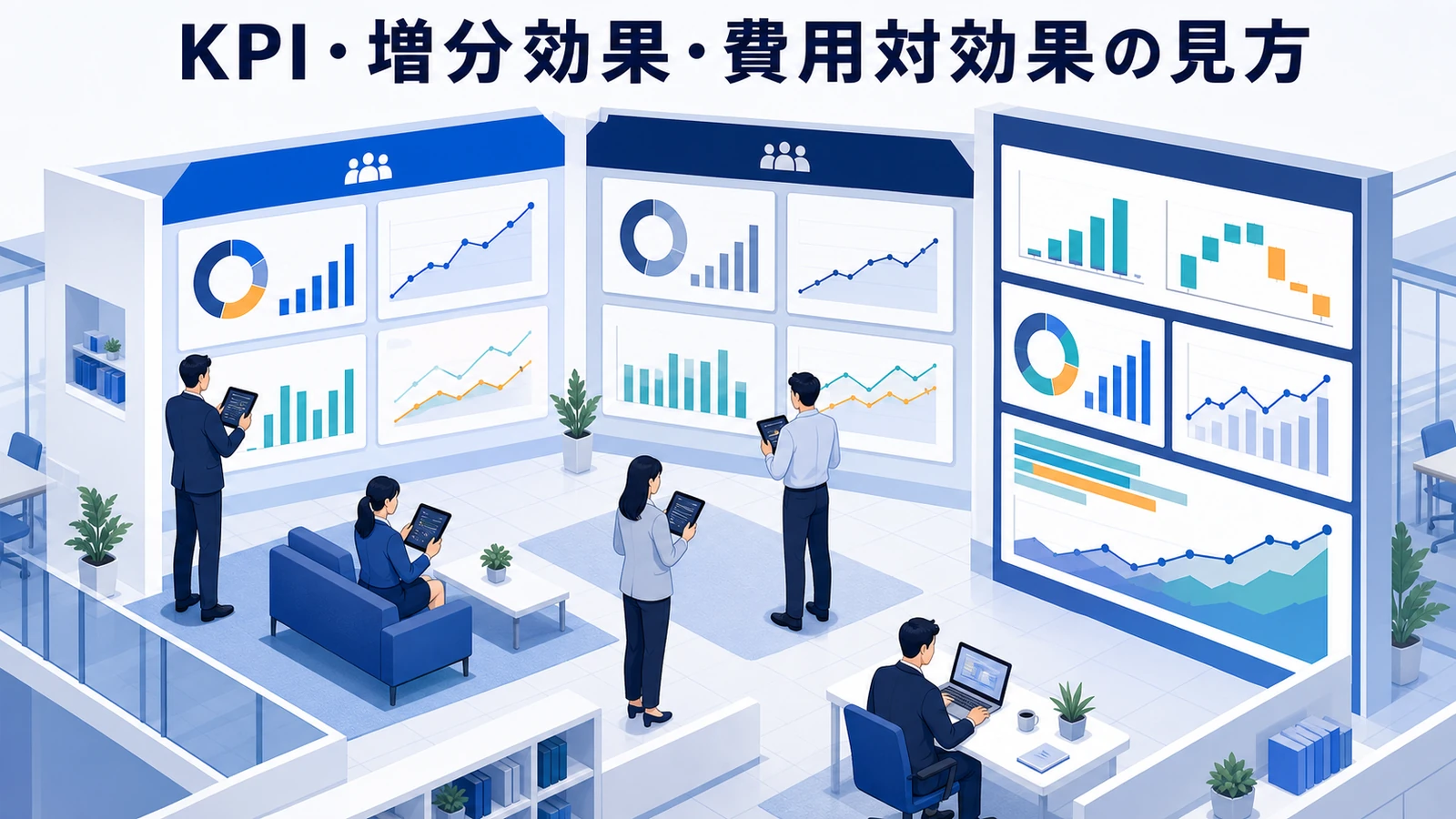 KPI・増分効果・費用対効果の見方を示すWeb広告運用