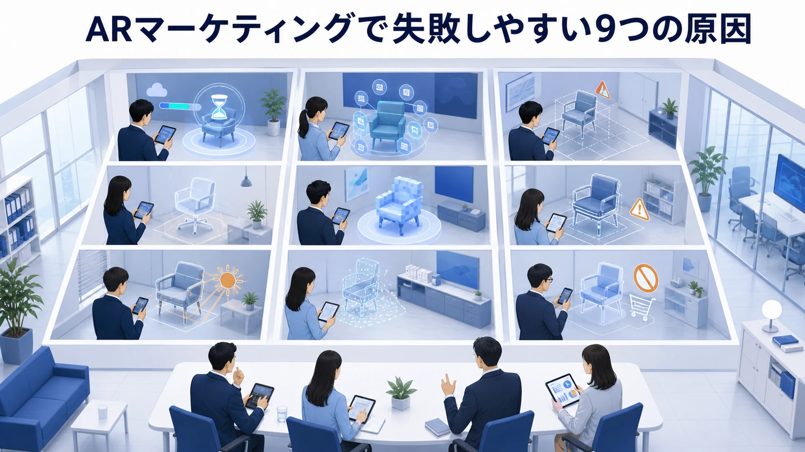 ARマーケティングで失敗しやすい9つの原因を示すWeb広告運用