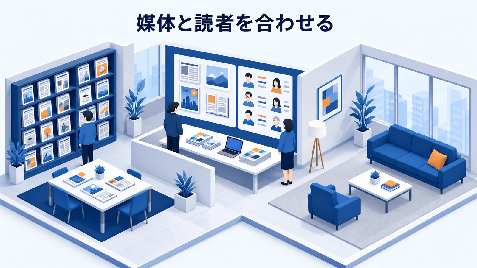 媒体と読者を合わせる