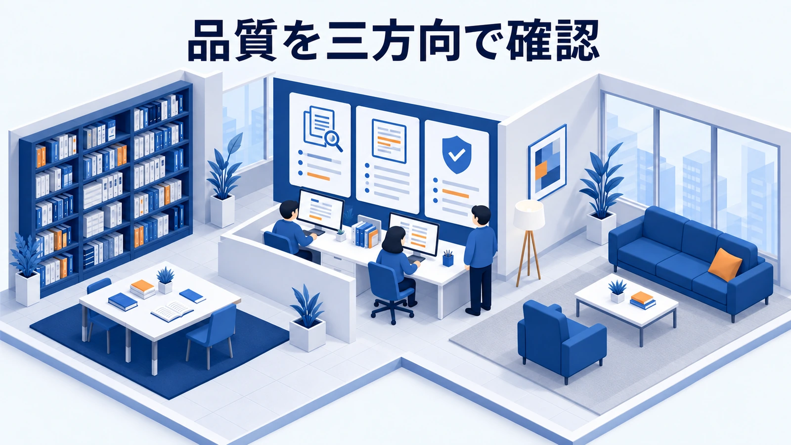 品質を三方向で確認