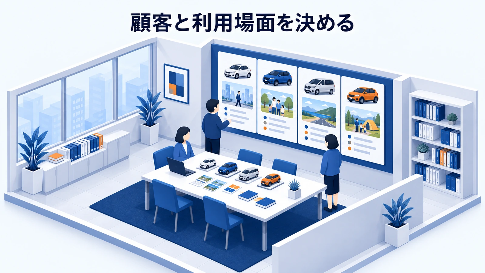 顧客と利用場面を決める
