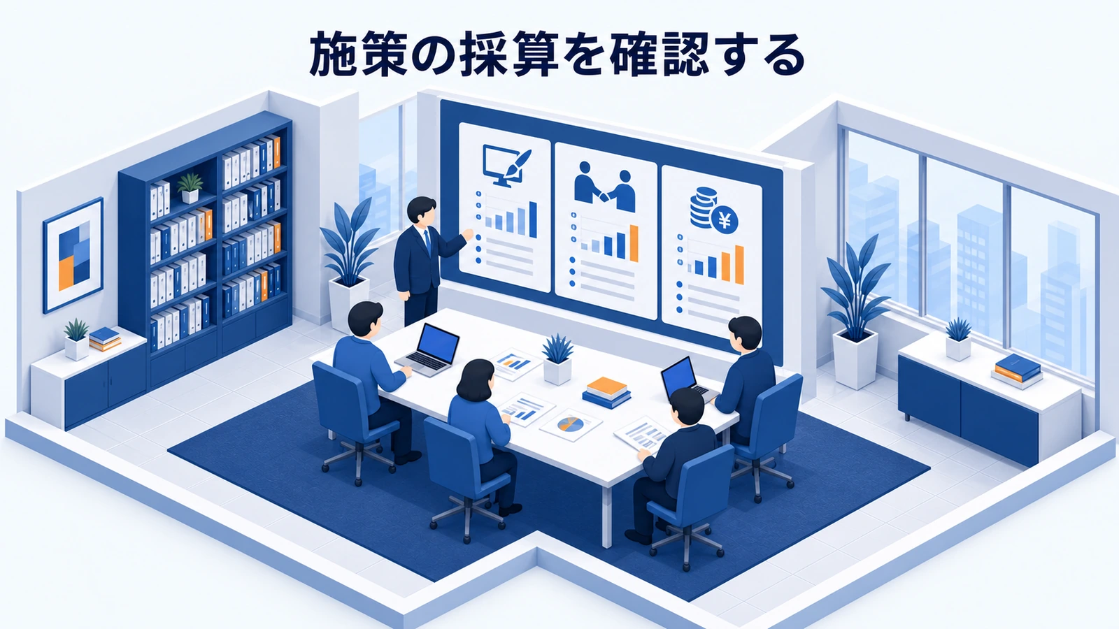 施策の採算を確認する