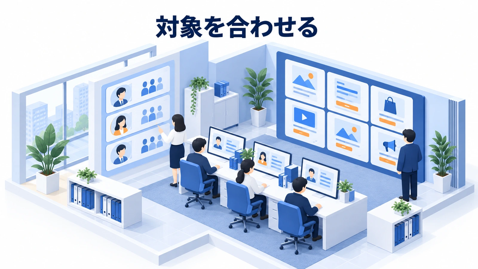 対象を合わせる