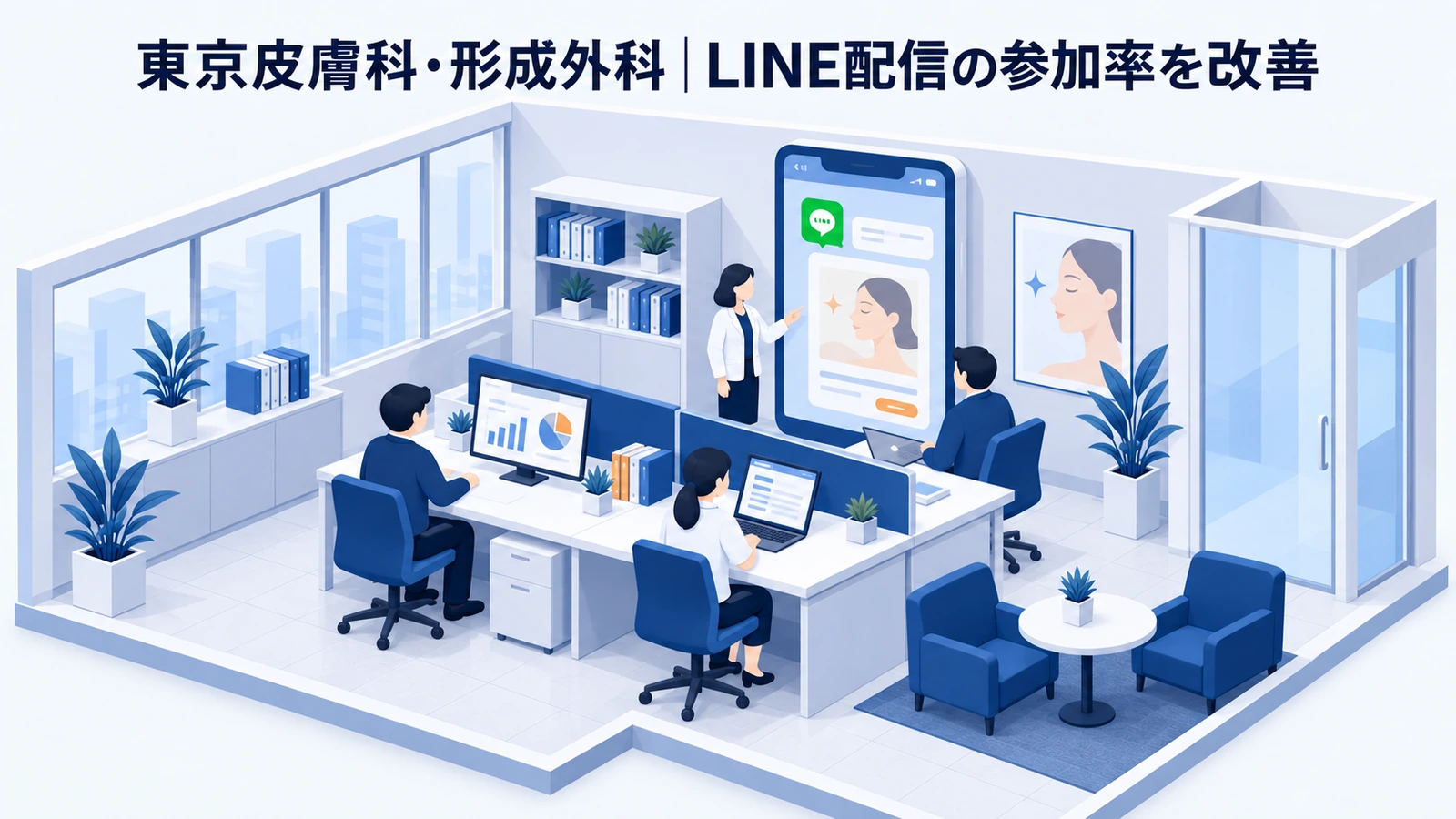 東京皮膚科・形成外科の美容クリニック集客事例