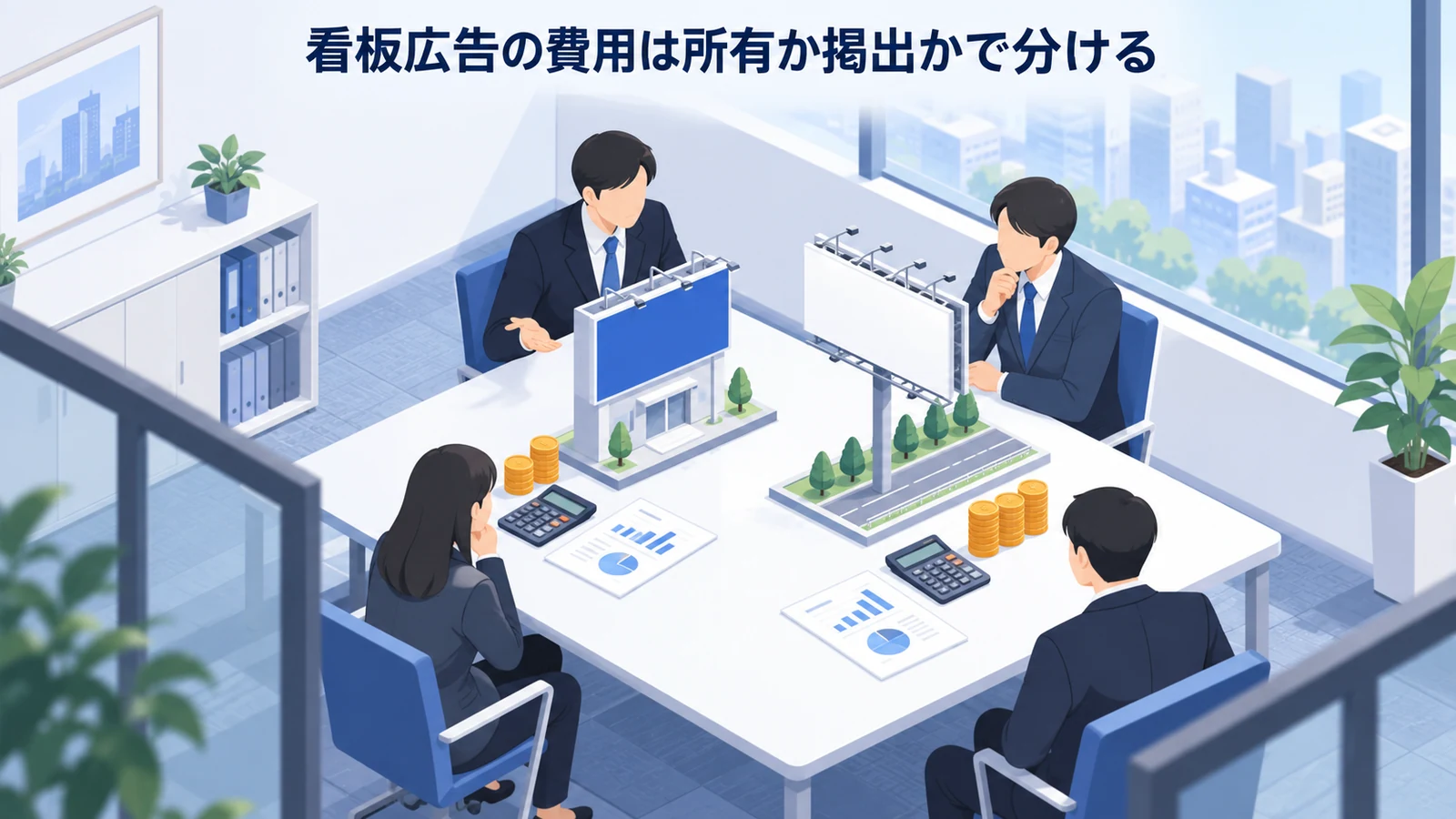 看板広告の費用は所有か掲出かで分けるを実務目線で整理