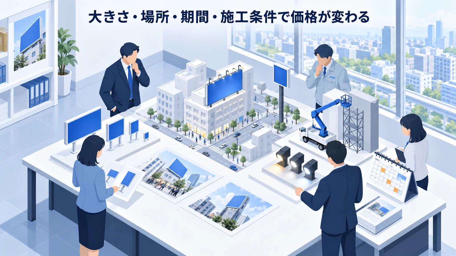 大きさ・場所・期間・施工条件で価格が変わるを実務目線で整理