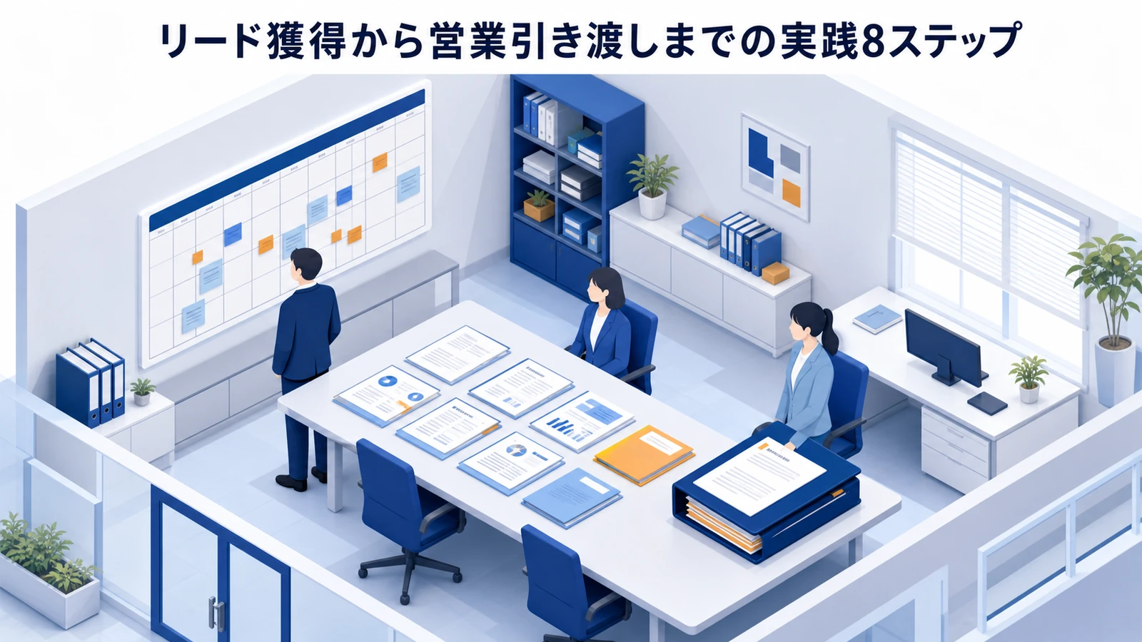 リード獲得から営業引き渡しまでの実践8ステップ