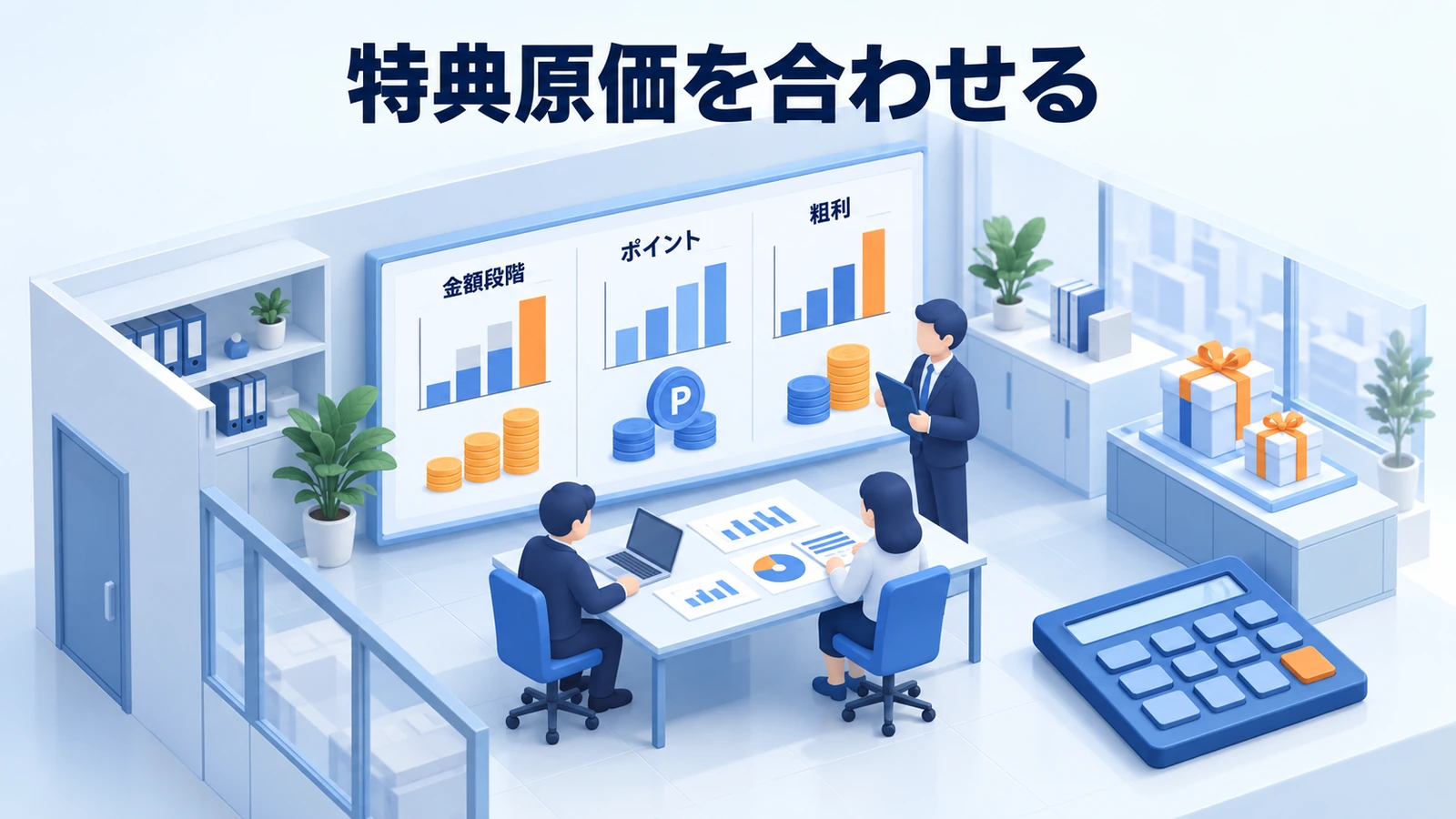 特典原価を合わせる