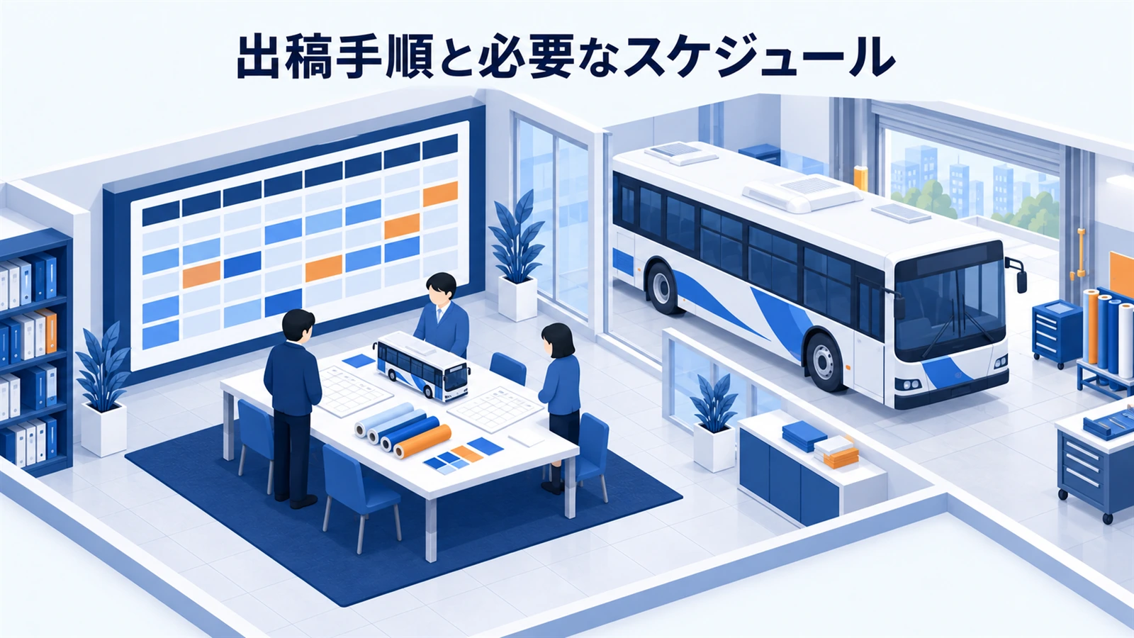 空車確認から走行開始、報告、撤去までを逆算します。