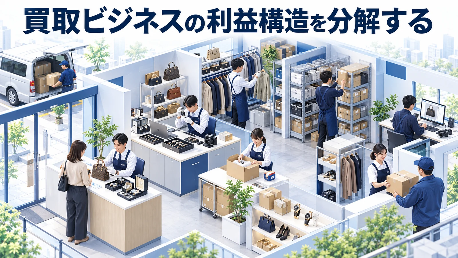 買取ビジネスの利益構造を分解するを整理したImage 2.0図解