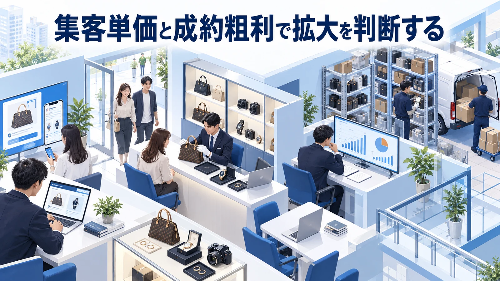 集客単価と成約粗利で拡大を判断するを整理したImage 2.0図解