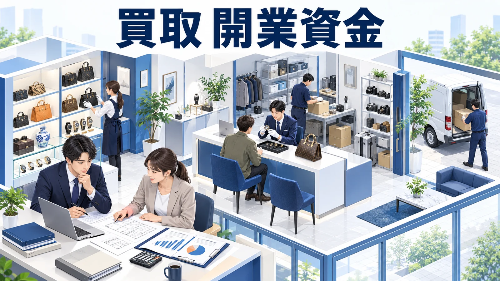 買取 開業資金を整理したImage 2.0図解