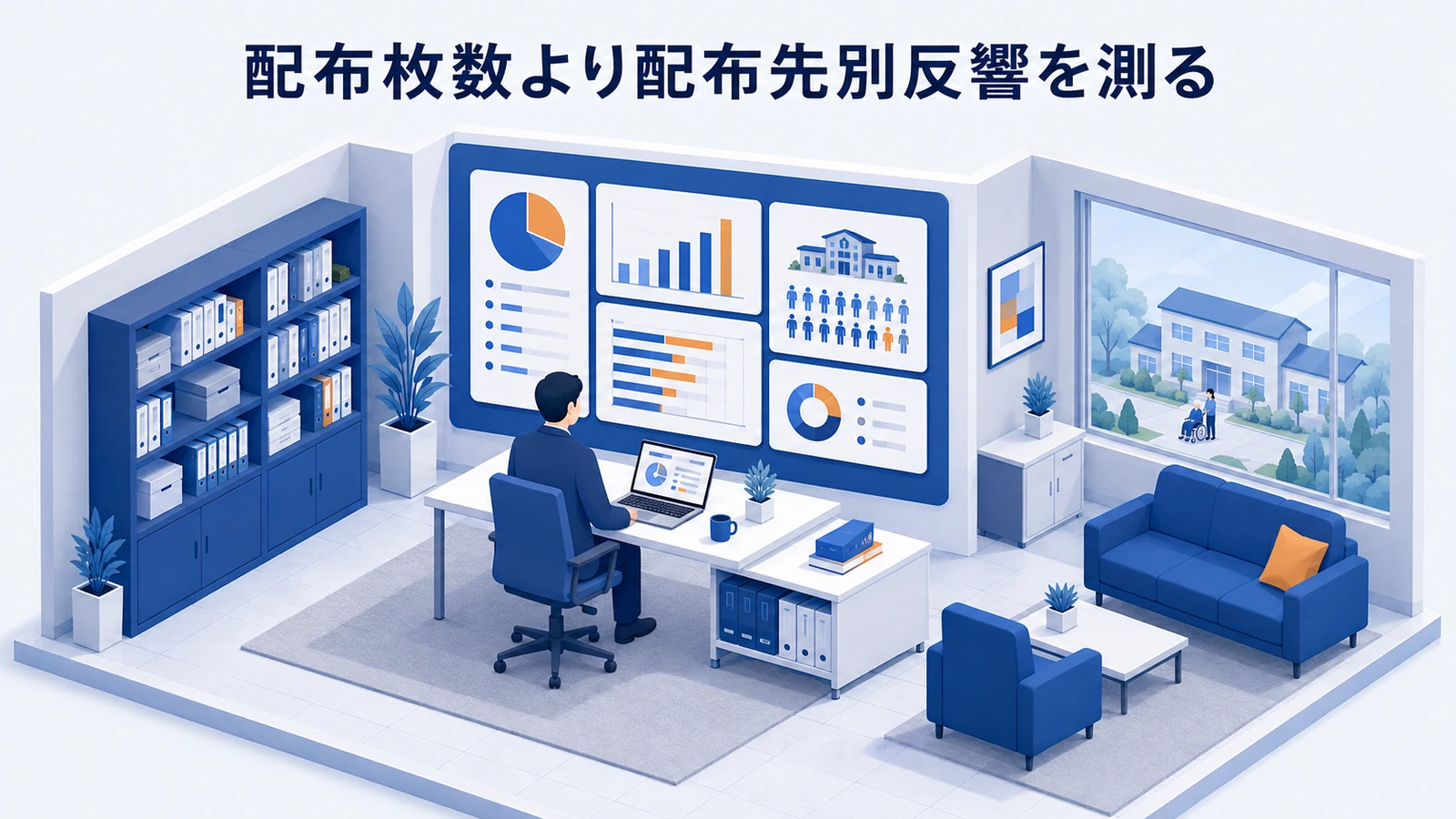 配布枚数より配布先別反響を測るを整理したImage 2.0図解