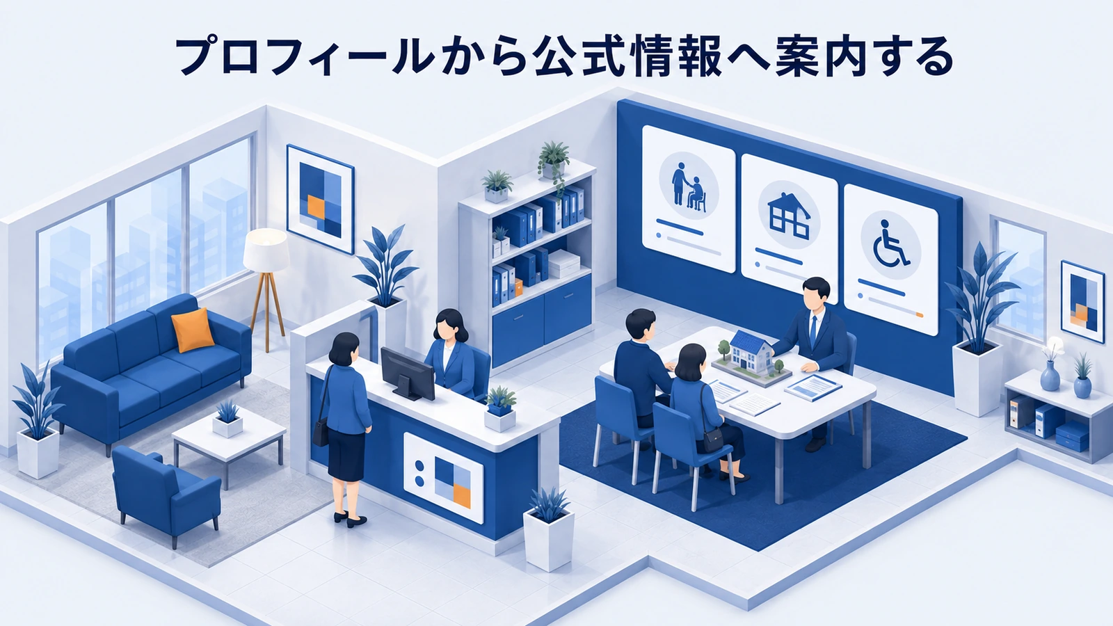 プロフィールから公式情報へ案内するを整理したImage 2.0図解