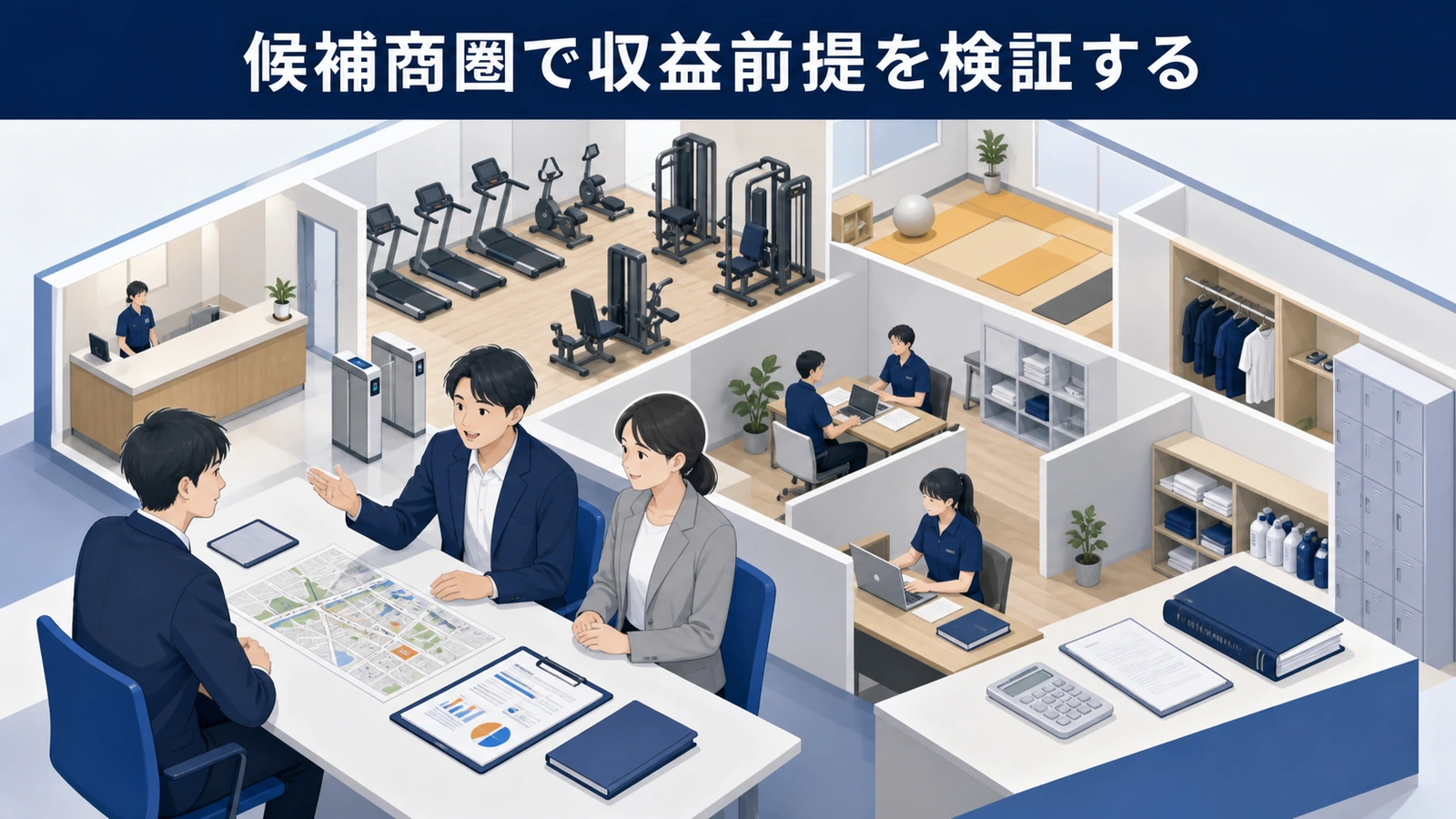 候補商圏で収益前提を検証する