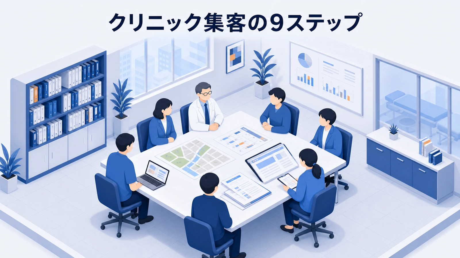 クリニック集客を9ステップで進める