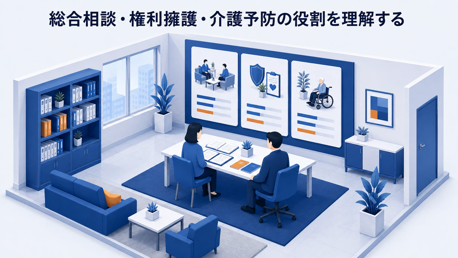 総合相談・権利擁護・介護予防の役割を理解するを整理したImage 2.0図解
