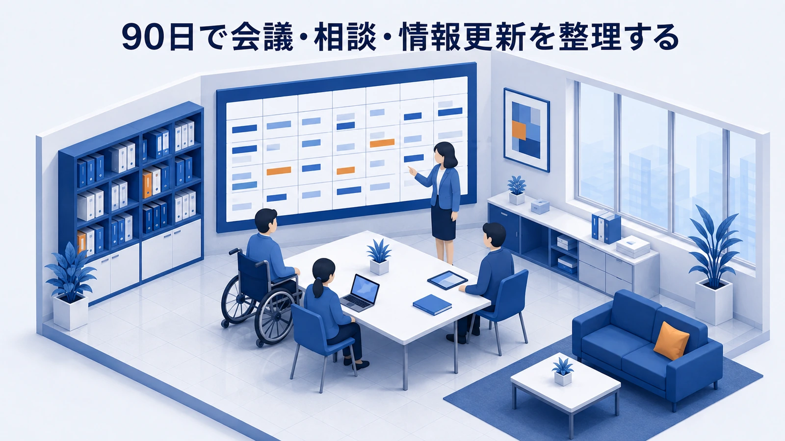 90日で会議・相談・情報更新を整理するを整理したImage 2.0図解