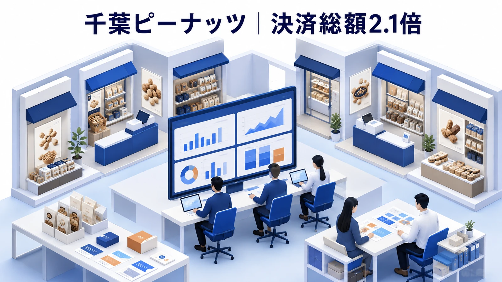千葉ピーナッツ｜決済利用者1.6倍、決済総額2.1倍のクーポン集客成功事例