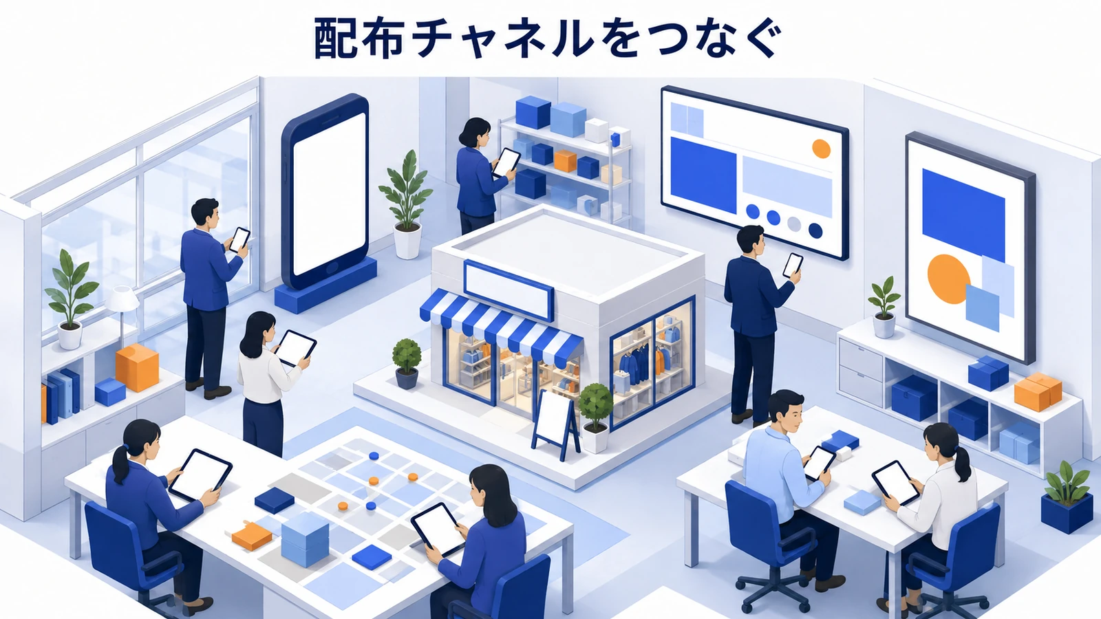 配布チャネルを来店導線としてつなぐ
