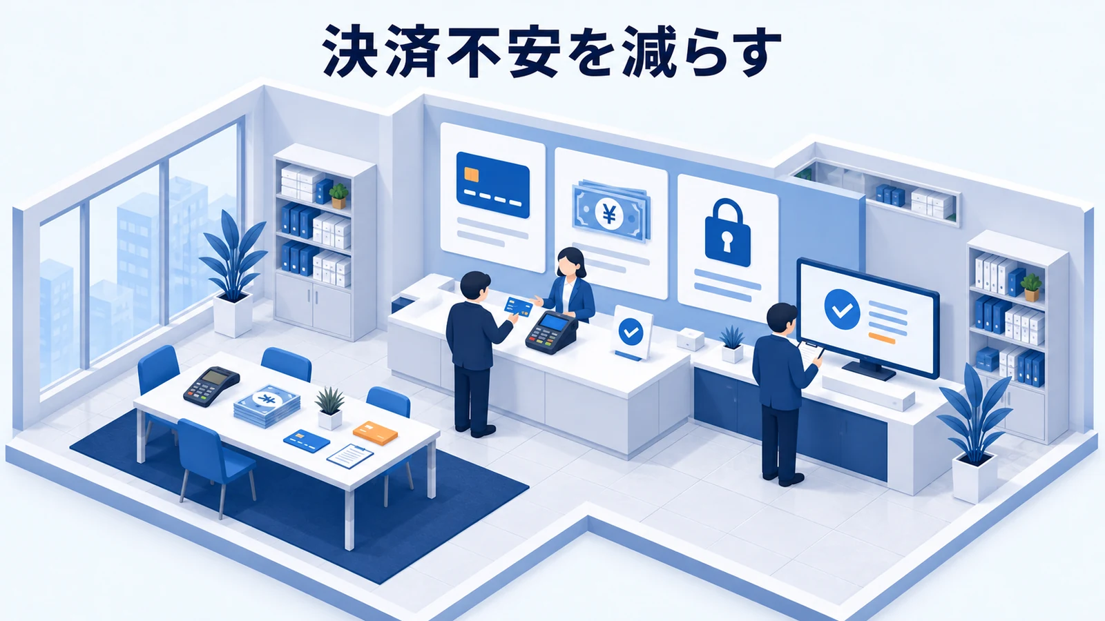 決済不安を減らす