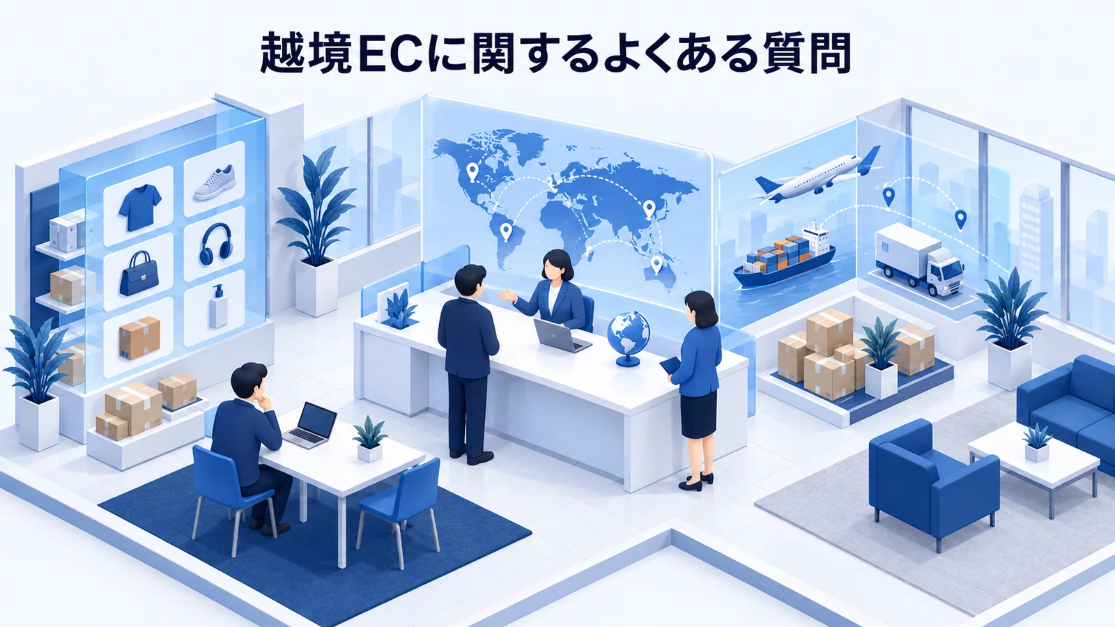 「越境ECに関するよくある質問」の要点を整理したImage 2.0図解