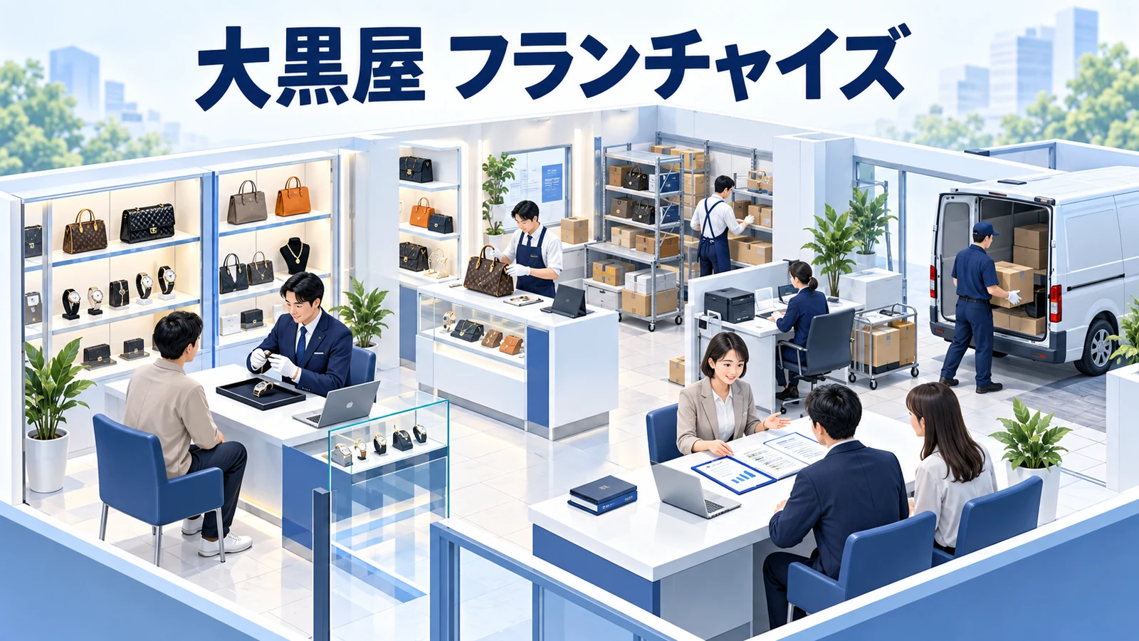 大黒屋 フランチャイズを整理したImage 2.0図解