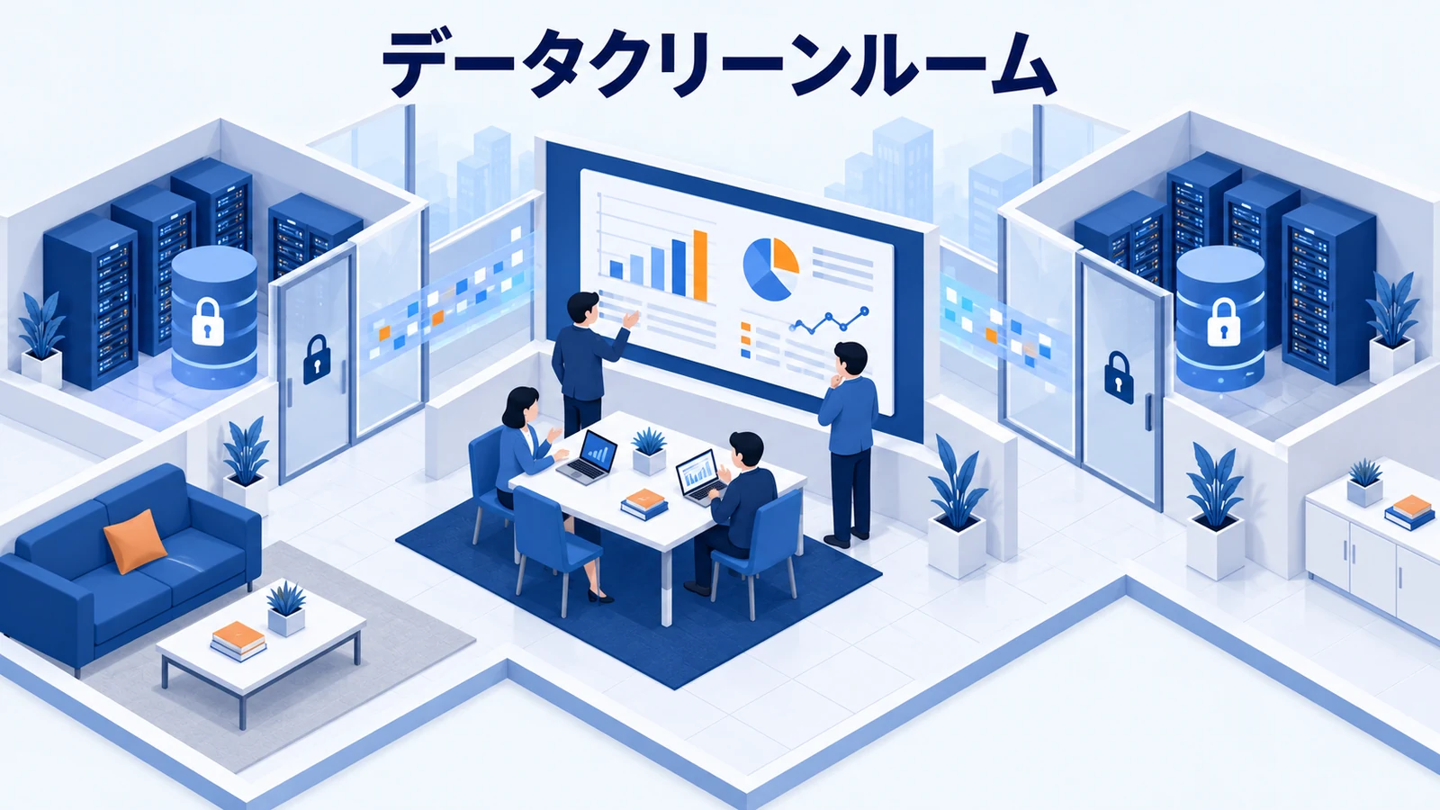 データクリーンルームとは？広告データ連携の仕組み・用途・注意点のアイキャッチ画像
