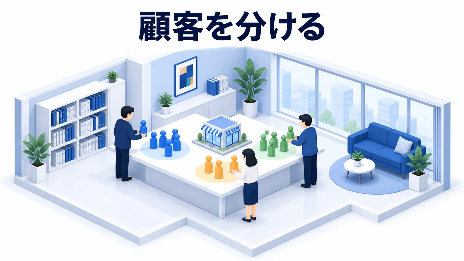 顧客を分ける