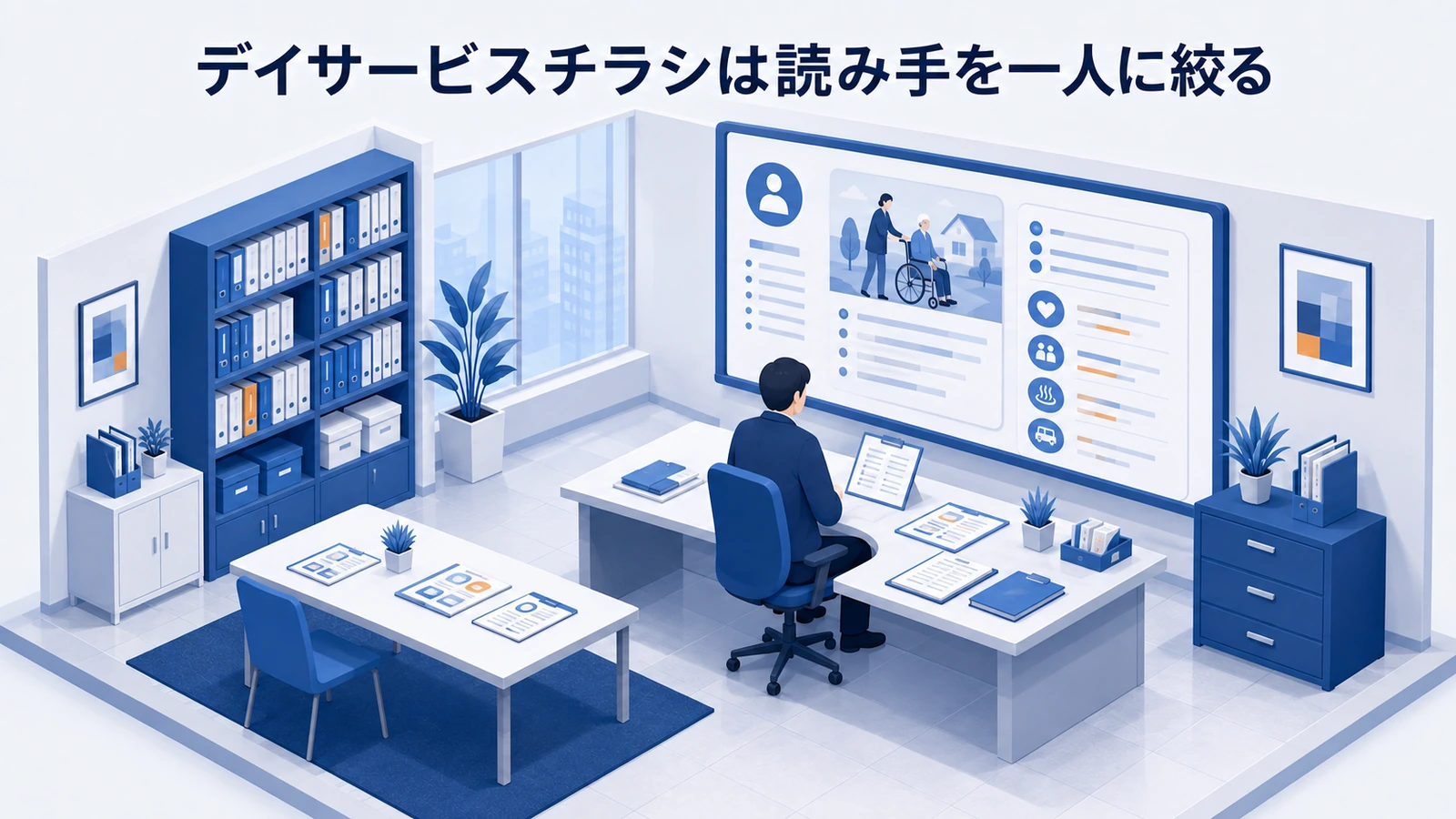 デイサービスチラシは読み手を一人に絞るを整理したImage 2.0図解