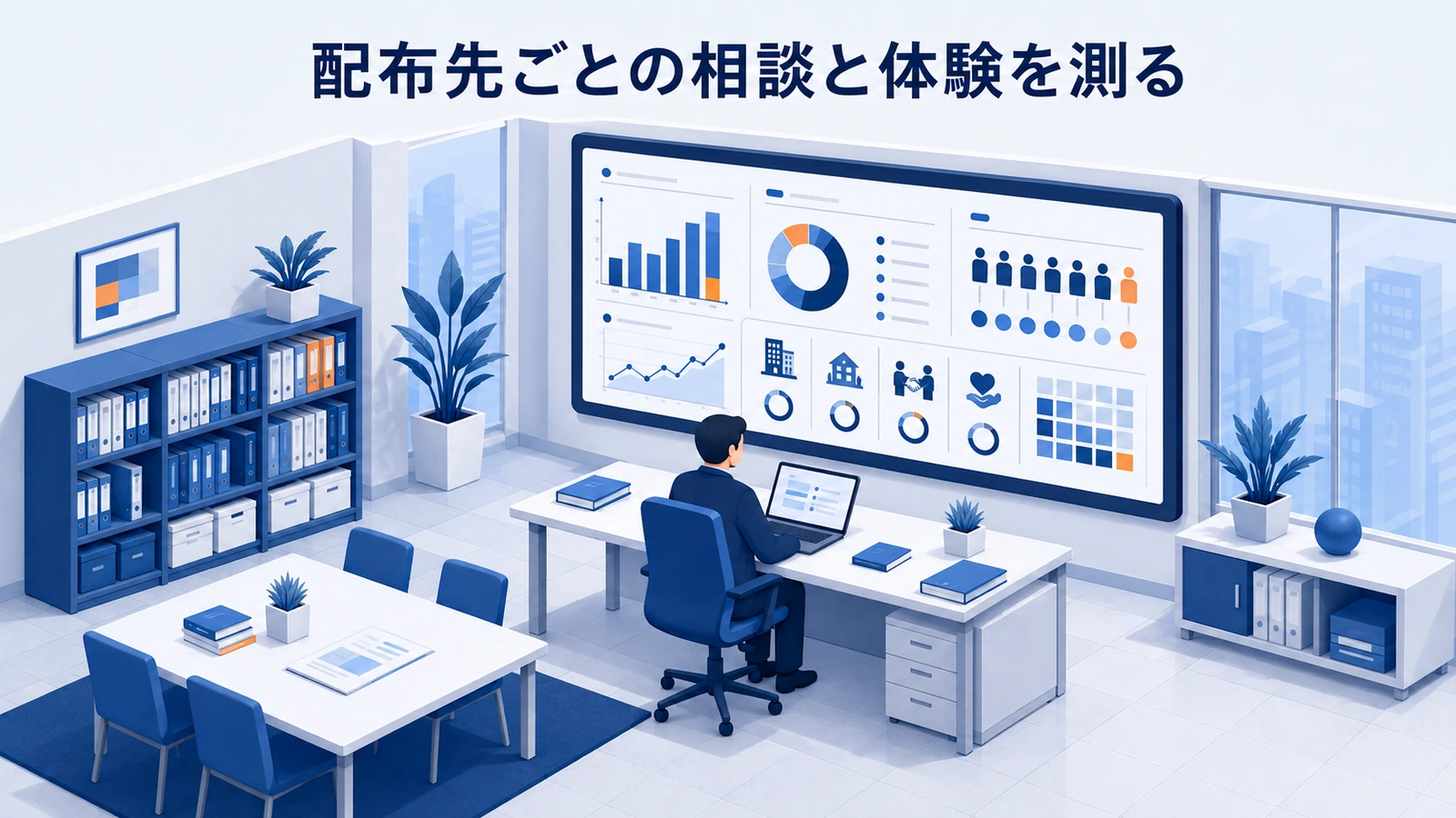 配布先ごとの相談と体験を測るを整理したImage 2.0図解