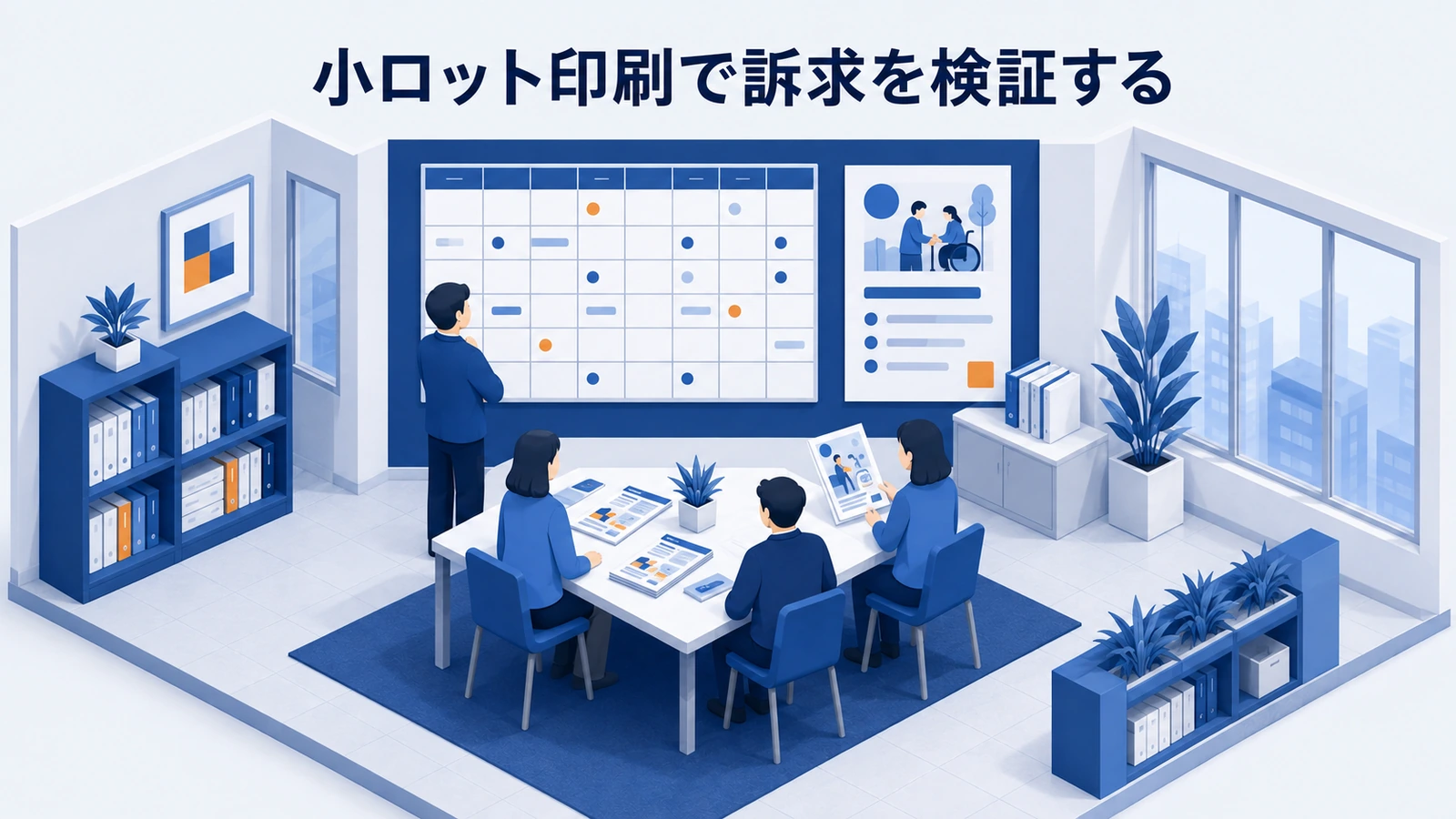 小ロット印刷で訴求を検証するを整理したImage 2.0図解