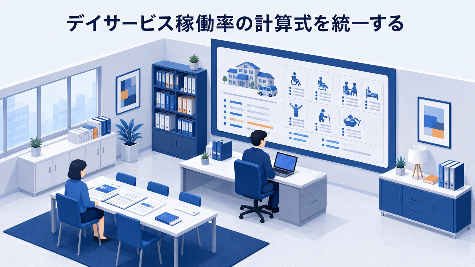 デイサービス稼働率の計算式を統一するを整理したImage 2.0図解