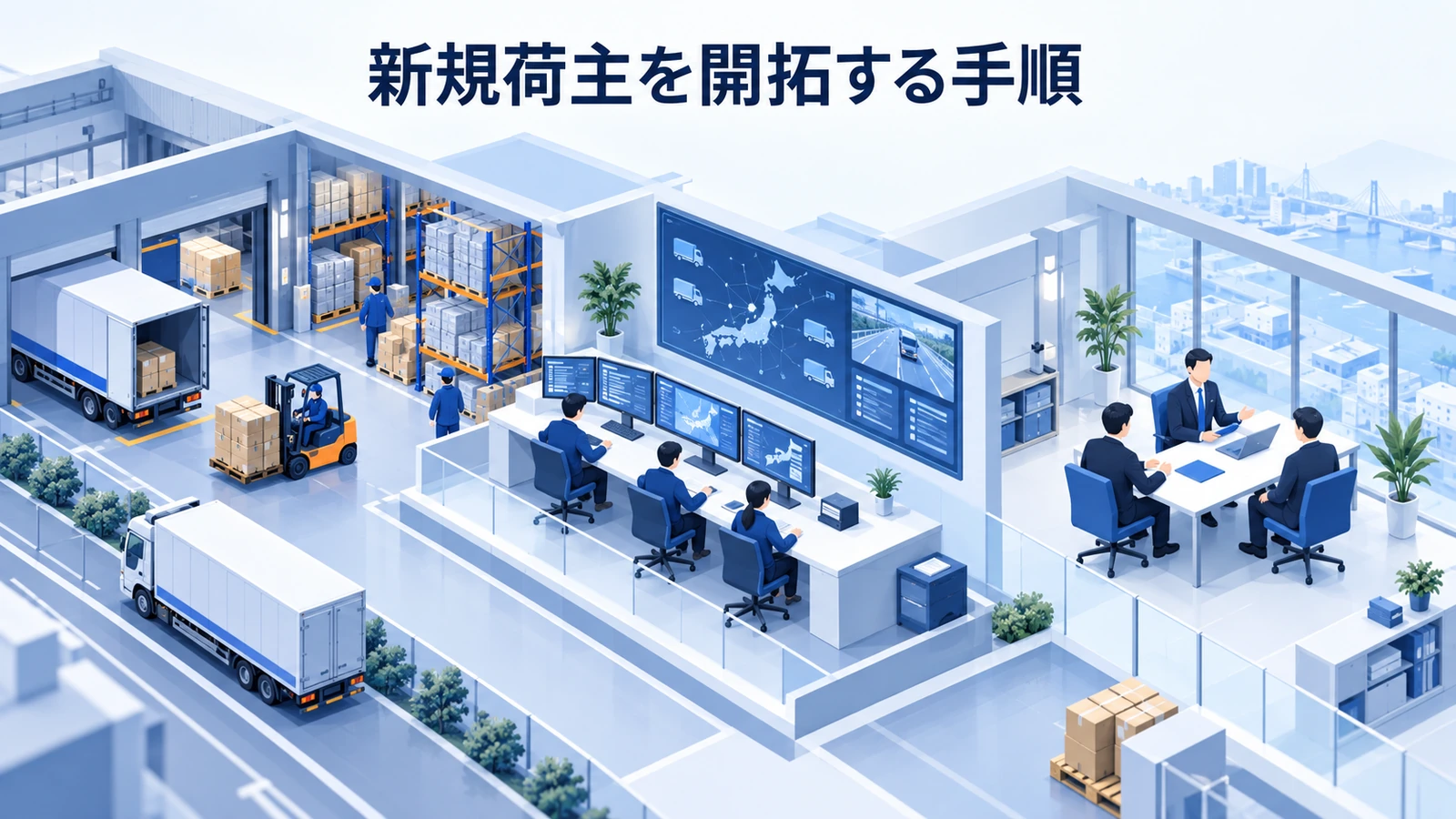 新規荷主を開拓する手順｜候補企業の選定から初回提案まで