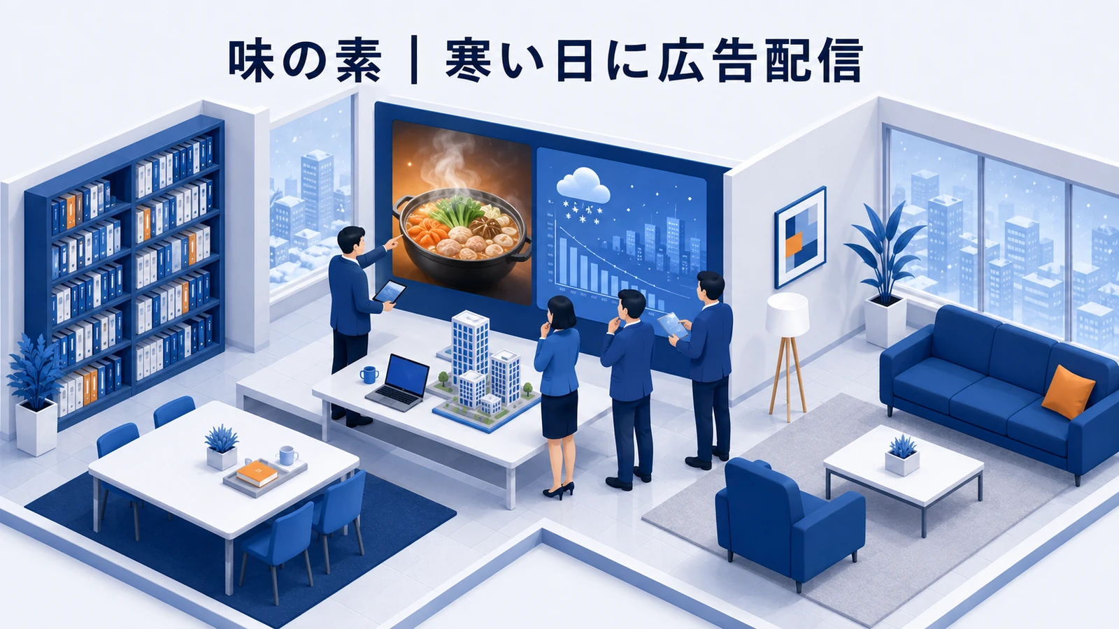 味の素のウェザーターゲティングDOOH成功事例