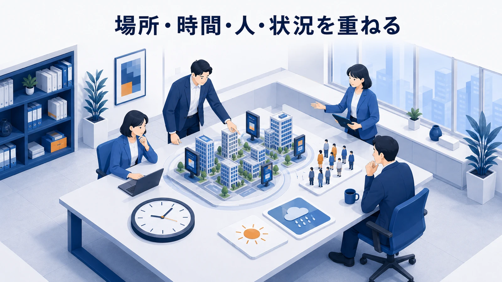 DOOHは場所、時間、人、状況を重ねて設計する