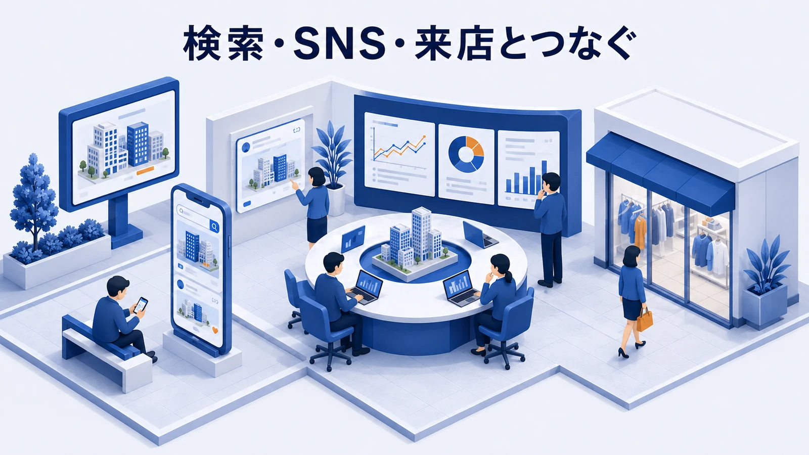 DOOH広告をWeb、SNS、検索、来店の効果測定につなぐ