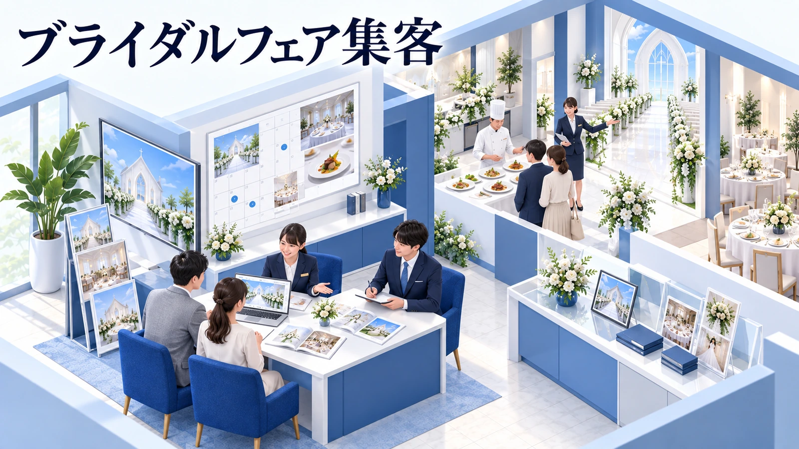 ブライダルフェア集客の図解