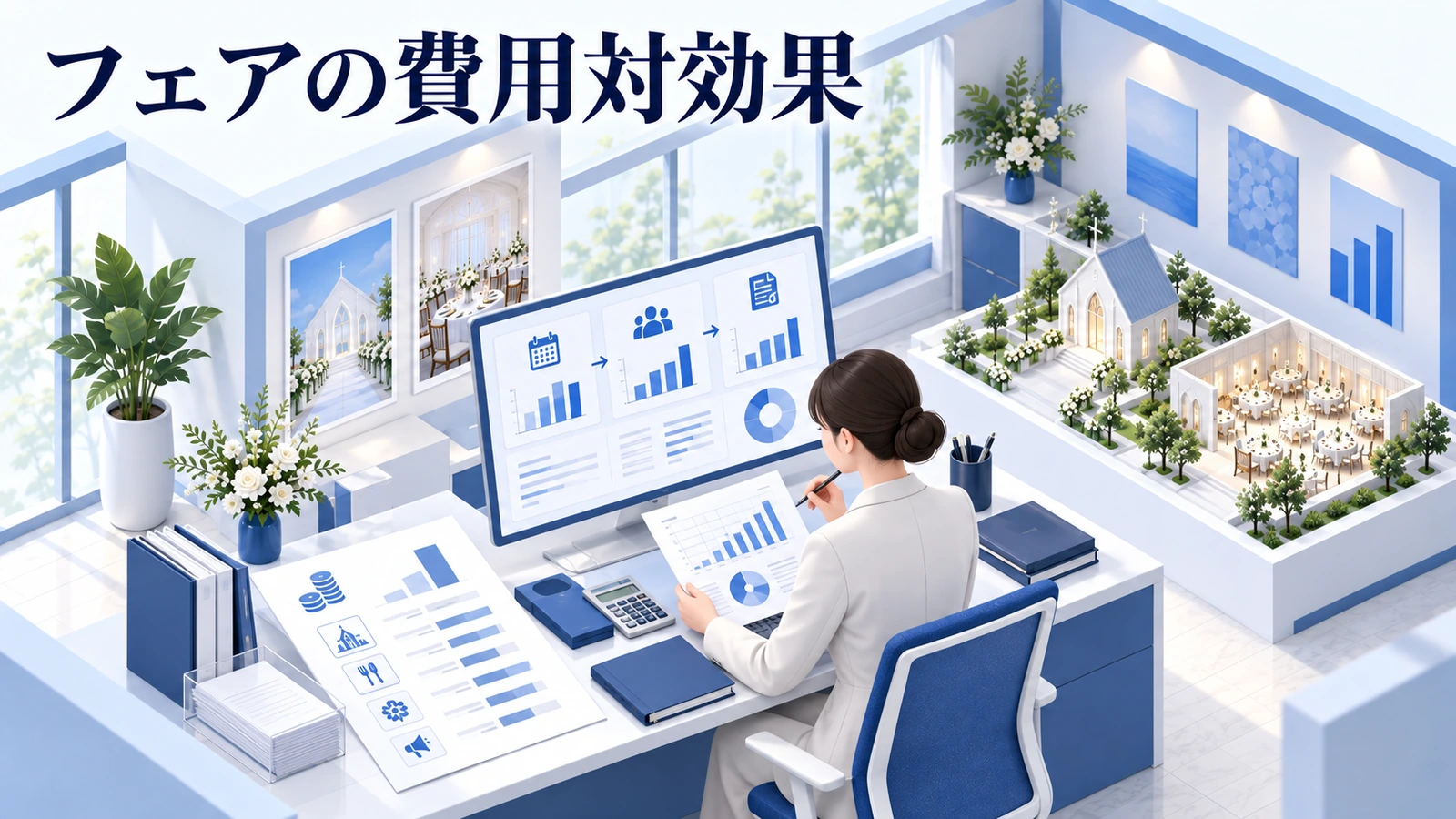 費用対効果は予約数より、実来館と成約で判断するの図解