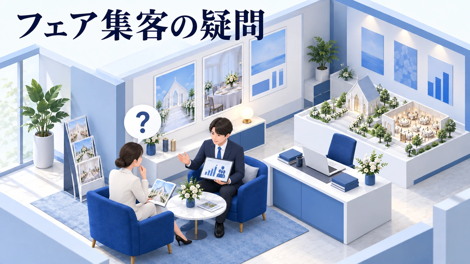 ブライダルフェア集客でよくある質問の図解