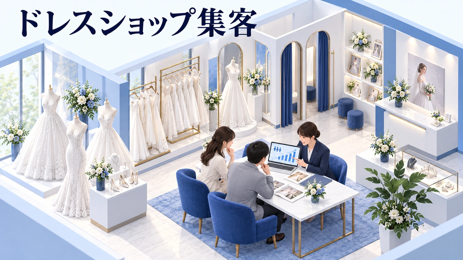 ドレスショップ集客の図解