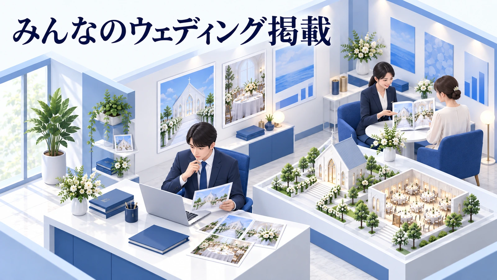 みんなのウェディング掲載の図解